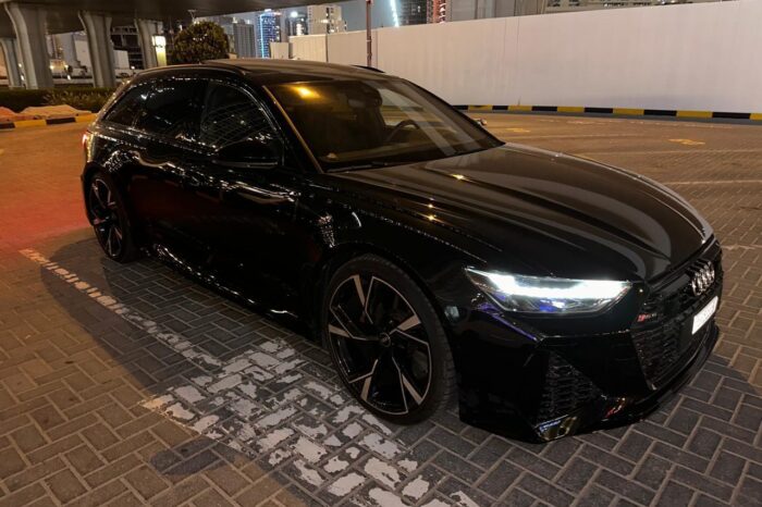 Audi RS6 Black – Luxury Car Rental Dubai