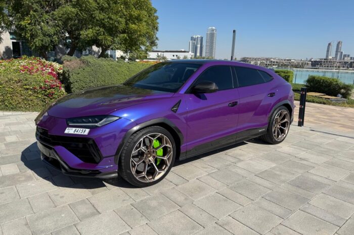 Lamborghini Urus Performante Purple – Luxury SUV Rental Dubai