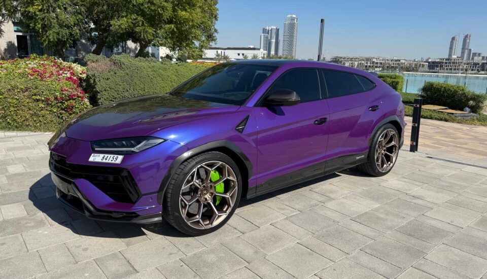 Lamborghini Urus Performante Purple – Luxury SUV Rental Dubai