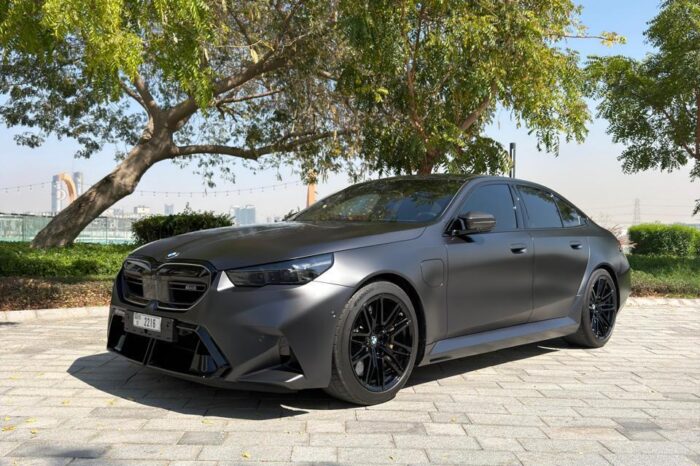 BMW M5 Coupe Gray – Luxury Sports Sedan Rental Dubai