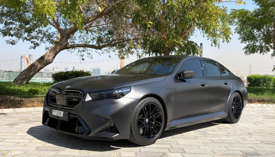 BMW M5 Coupe Gray – Luxury Sports Sedan Rental Dubai